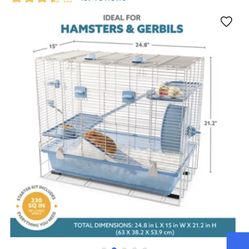 Hamster/small animal  Cage W/ Accessories And Food