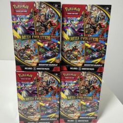 Pokemon Mega Evolution Booster Bundles (4)