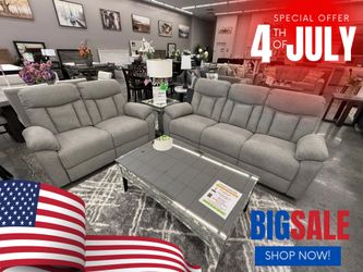 2 PC RECLINER SOFA AND LOVESEAT