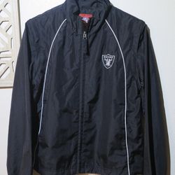 Vintage NFL Raiders Windbreaker Jacket Sz Small 