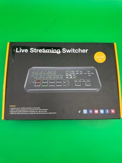 DS100 Live Streaming HDMI Video Switcher 4-Channel Full HD Video Mixer USB