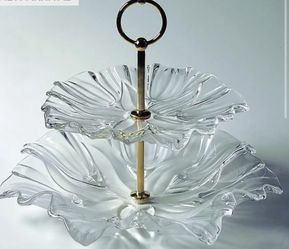 2 tier glass server