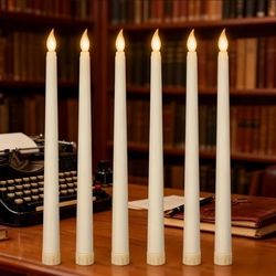 12 Pcs Flameless LED Taper Candles
