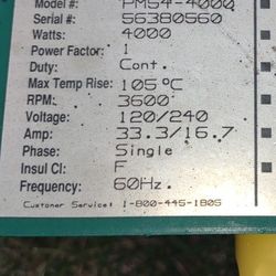 Generador 4000 Watts