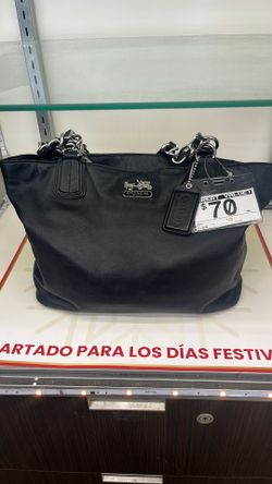 Coach Madison Leather Chain Tote
