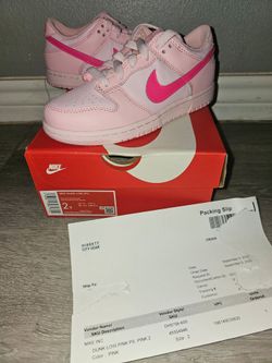 Nike dunk low size 2y preschool