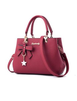 Leather hand bag purse for women