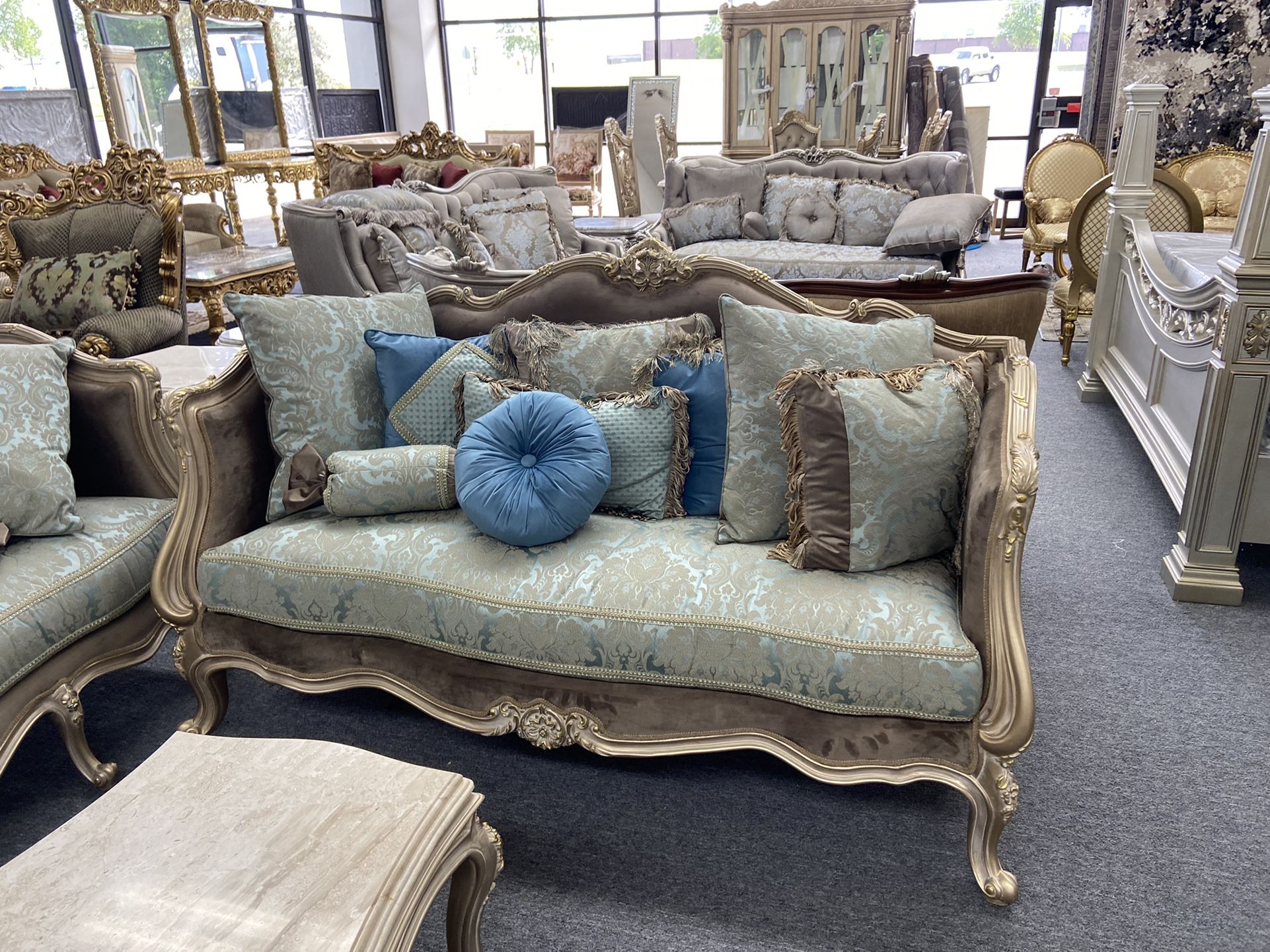 Egyptian Sofa Set Solid Wood