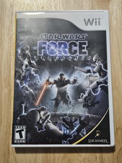 Star Wars: The Force Unleashed Nintendo Wii Video Game With Case WITHOUT Manual