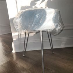 Modern Stool With Metal Legs 