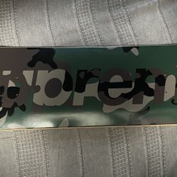 Supreme Camo Logo Skateboard Deck 