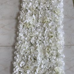 Artificial White Flowers 3 Sheets 