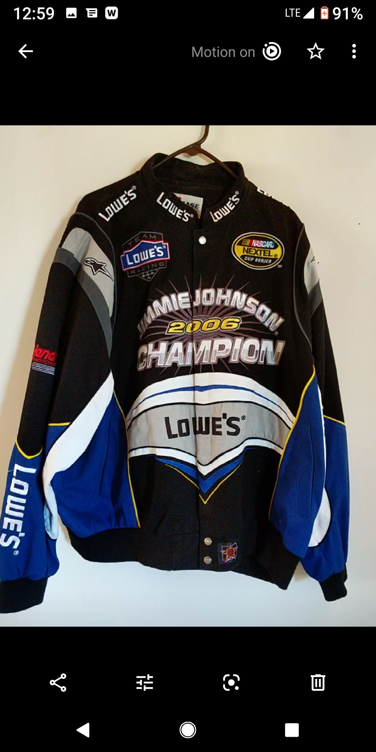 Jimmy Johnson Nascar Championship Jacket
