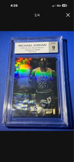 1991 Upper Deck Award Winner Hologram Michael Jordan #AW4 graded 9 $60