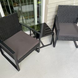 Black/Brown Patio Furniture