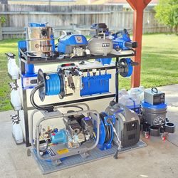 Detail mobile Carwash Equipment Complete, set up,Equipo de Carwash