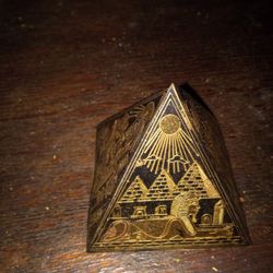 Vintage Brass Pyramid 