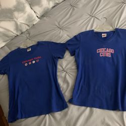 💙 ♥️ 2 Nike T-shirts, Nike Chicago Cubs Jersey T-shirt, Women’s Nike Shirt, Chicago Cubs Sports Team ShirtM