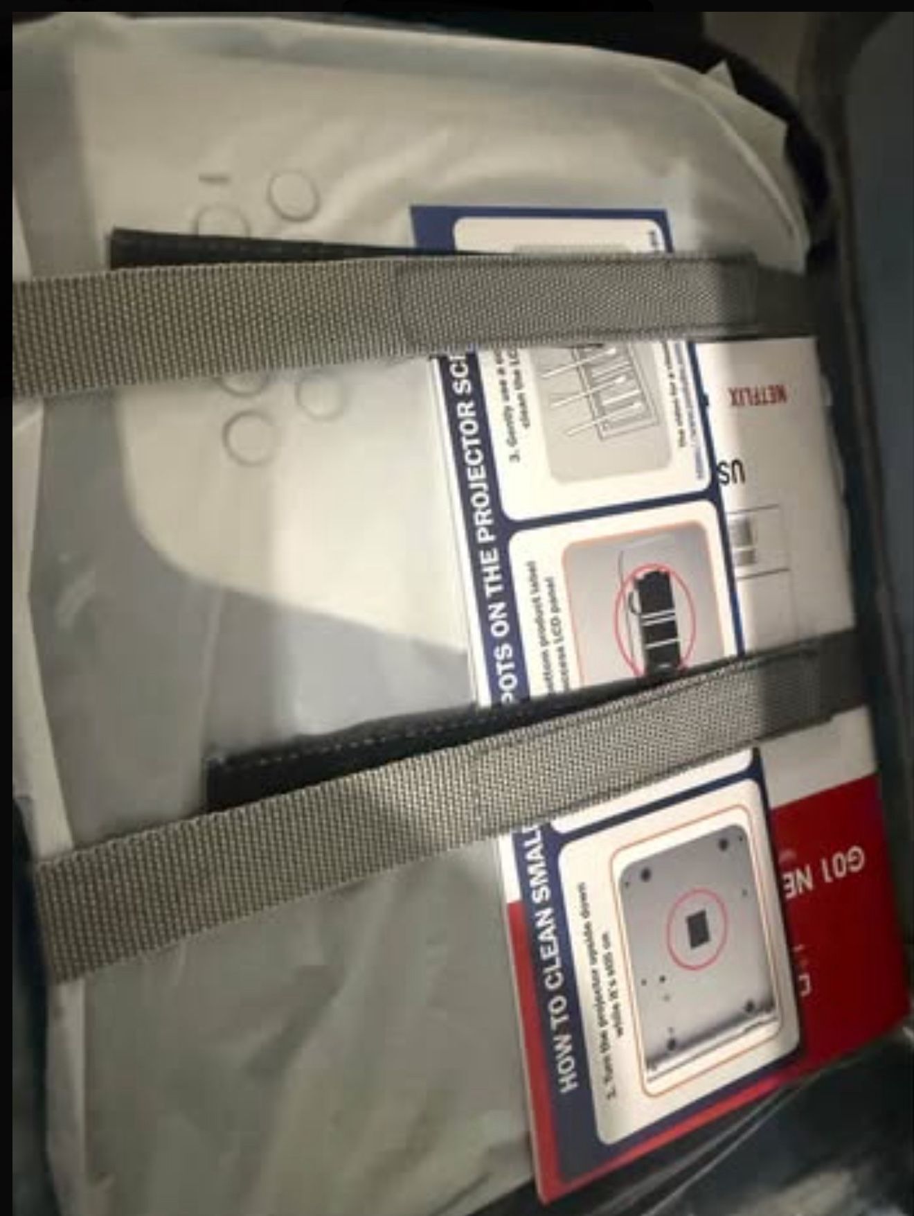 Smart Bluetooth Projector for Streaming TV, Photos, (Netflix, Hulu, Peacock, YouTube, Disney +)