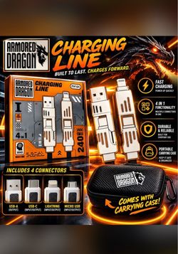 Armored Dragon 4-in-1 Charging Line Cable
