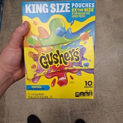 King Size Tropical Gushers 10 King Size Pouches