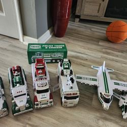5 HESS trucks 1 Hess Plane