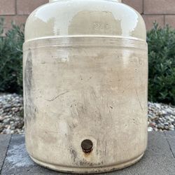 Primitive Antique Stoneware Pottery Water Dispenser Planter