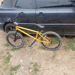 Yellow BMX Bike
