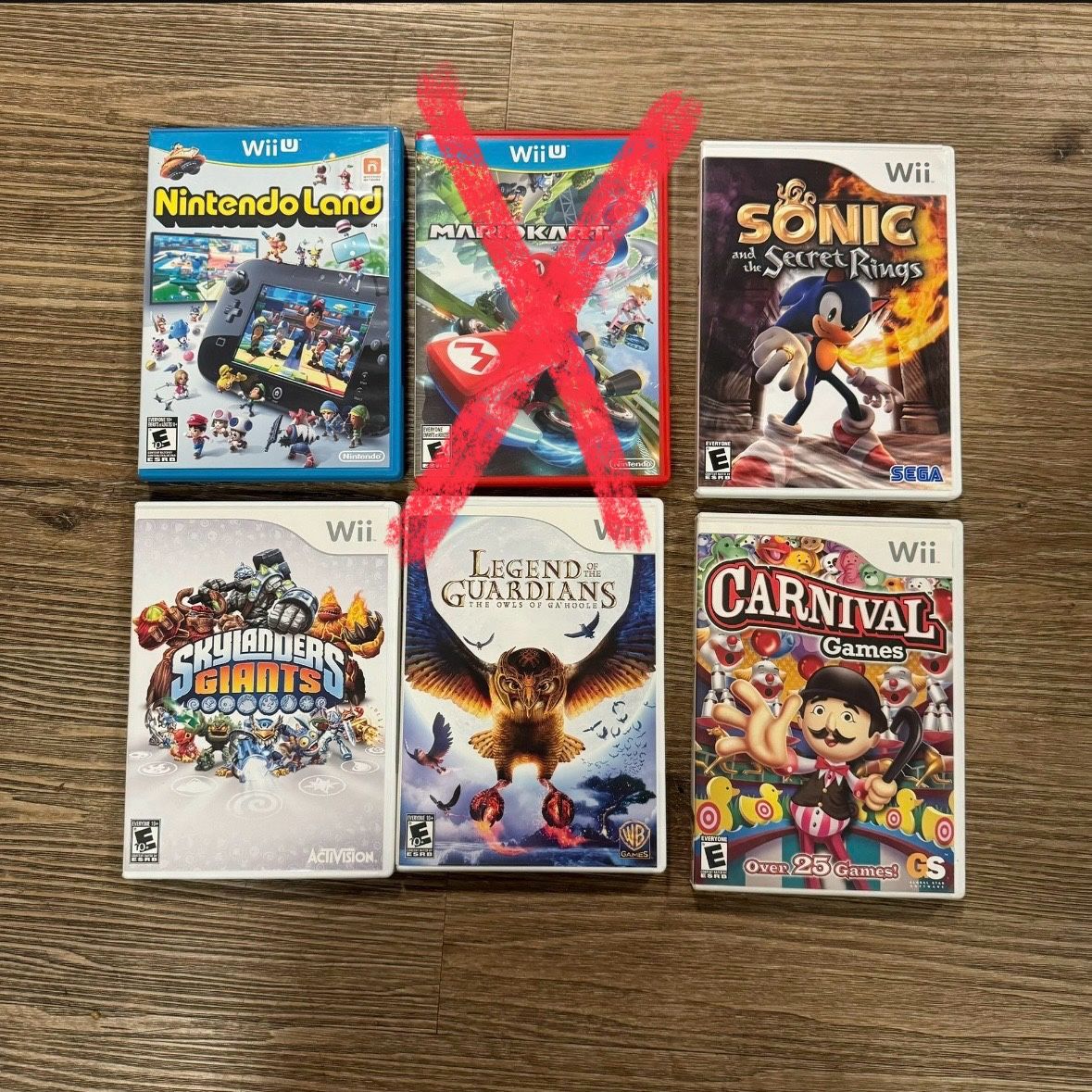 **QUICK SALE** Nintendo WII / WII U - 5x Games LOT