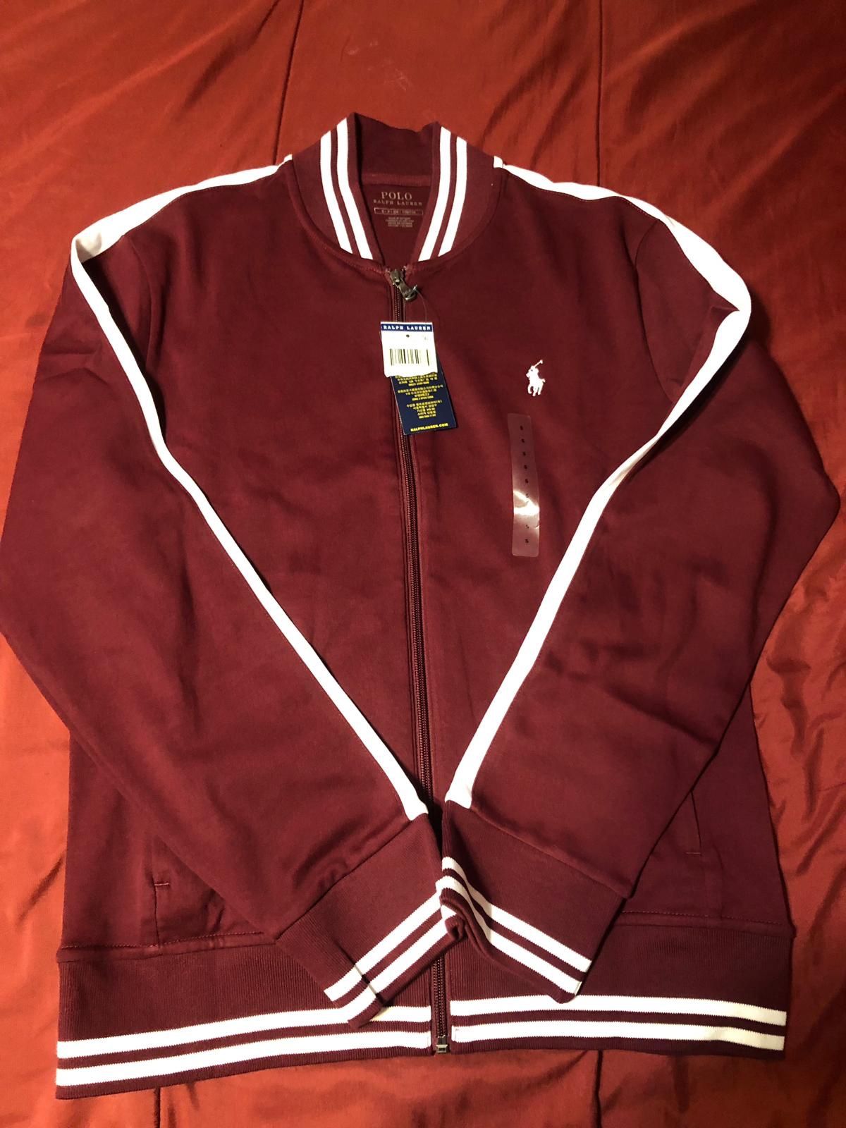 Mens Burgandy Ralph Lauren Polo Jacket