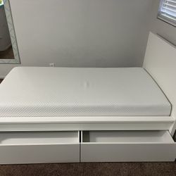 Super clean IKEA Twin Bed with Memory Foam Mattress - FREE