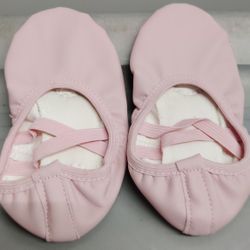 Stelle Ballet Dance Shoes Full Sloe Soft Leather Slippers for Toddler Girls,Pink
