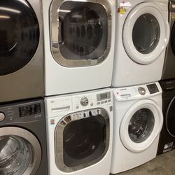 Lg Steam Washer And Dryer Gas Set 