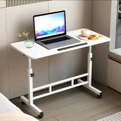 Senmeo Standing Desk Adjustable Height 23.6" - 35" And Angle 0° - 90°, Space-Saving, Ergonomic Mobile Computer Desk 
