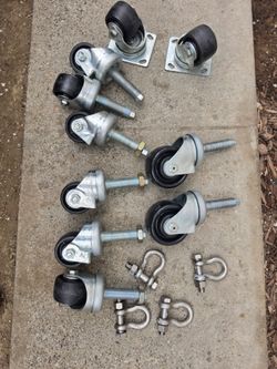 Heavy-Duty Industrial Hardware Bundle – Casters, Clamps USA made
