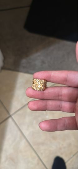 10k gold nugget ring