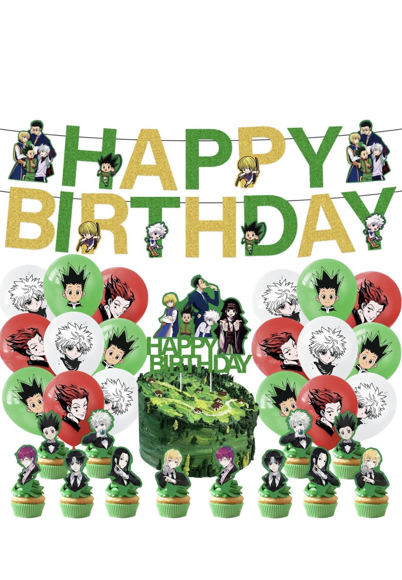 Hunterxhunter Theme Birthday Party Decorations Anime Theme Party Supplies