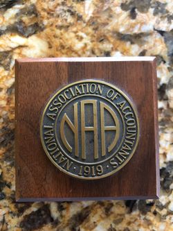 National Association of accountants (NAA) paperweight