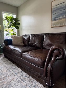 Bernhardt Leather Sofa