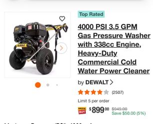 Gas pressure washer
