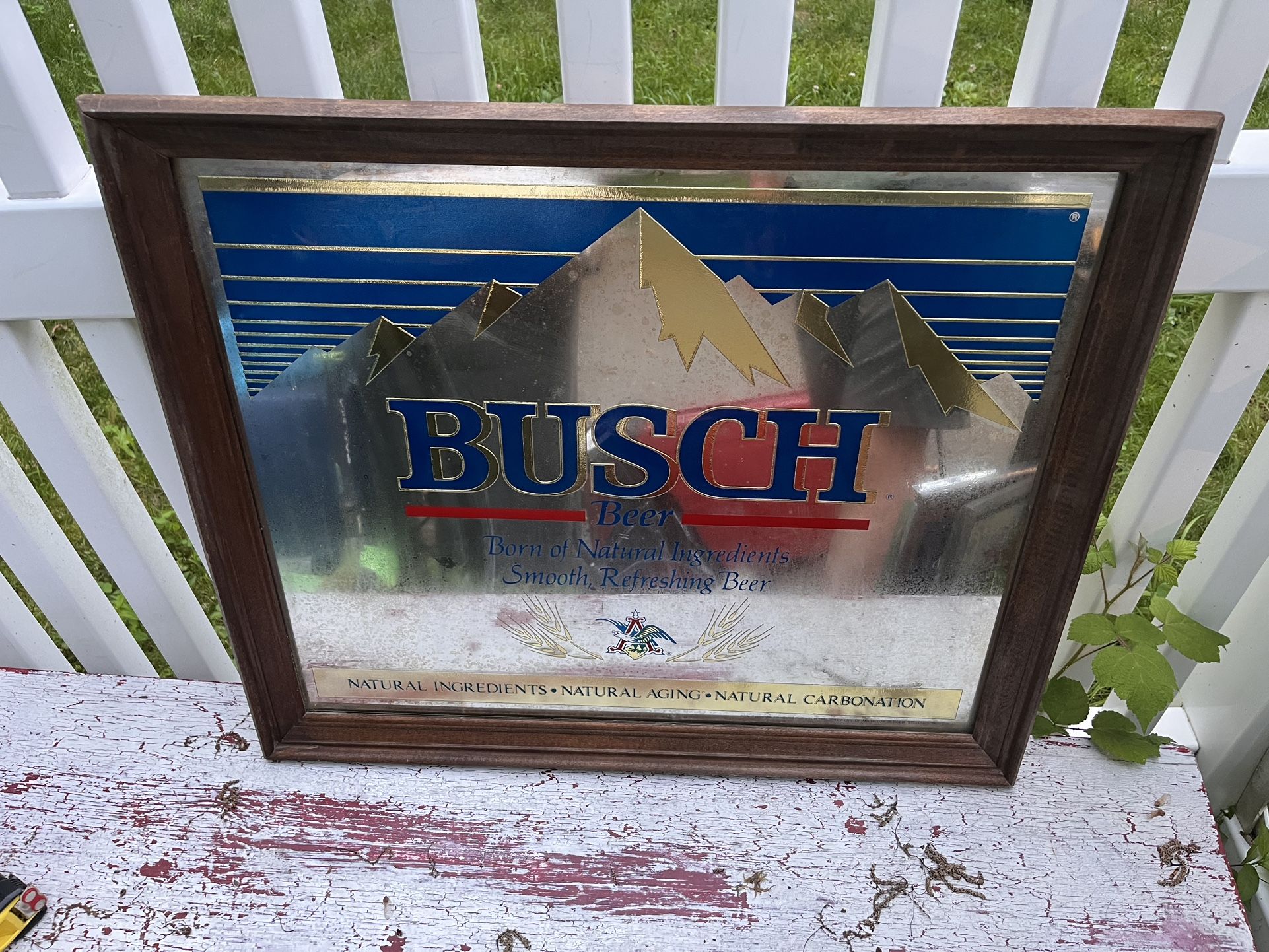 Beer Mirror Signs Bar Miller Coors Busch Barware Man Cave Display Promotional