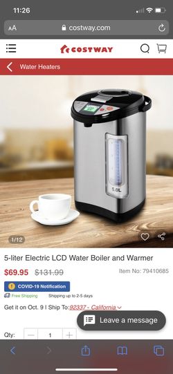 5-liter Electric LCD Water Boiler and bottle Warmer