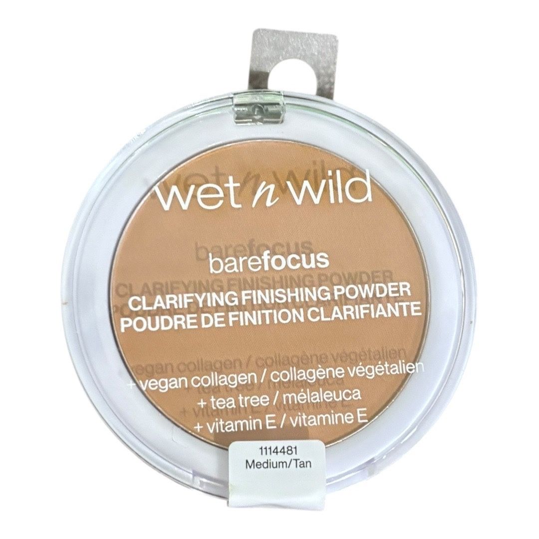🌿 Wet n Wild BareFocus Clarifying Finishing Powder – Medium/Tan (New & Sealed)