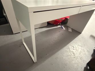 White Desk with Drawers