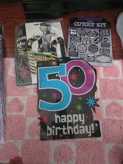 50th birthday party supplies