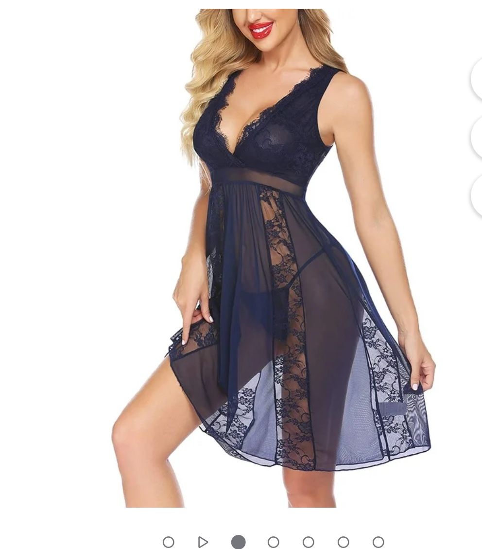Avidlove Women's Sexy Lace Babydoll Lingerie Chemise Nightgown