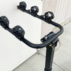 New in Box $49 Tilt Folding 3-Bike Hitch Mount Rack Bicycle Carrier for 2” Hitch w/ Straps 110 lbs Max