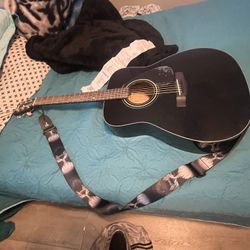 6 String Guitar Yamaha With Brand New Strap
