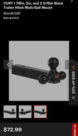 Triple ball solid hitch