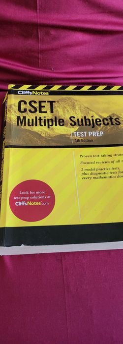 CliffsNotes CSET Multiple Subjects Test Prep 4th Edition